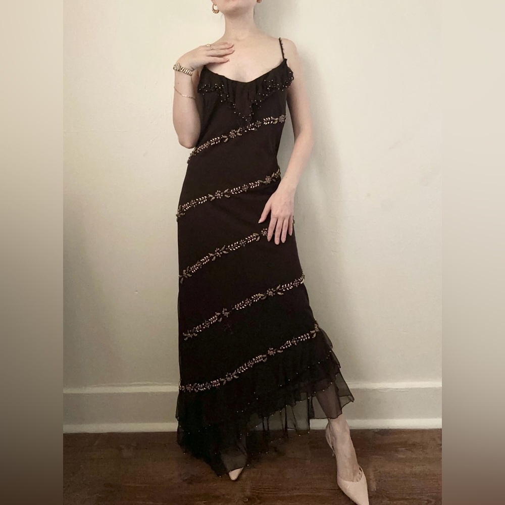 Vintage Y2K Seashell Asymmetrical Mermaid Dress - Picture 2 of 5